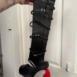 Azalea Wang Andrius Cutout Gladiator Boot